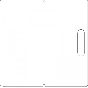 AECL 1/4 inch thick Acrylic Tray Blank with No Scribing