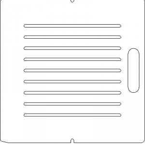 AECL 1/4 inch thick Acrylic Tray 9 slots - 1/4 inch wide with No Scribing