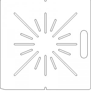 AECL 1/2 inch thick Polycarbonate Tray 16 slots - 7/32 inch wide with No Scribing