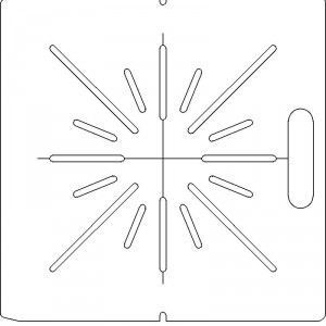 AECL 1/4 inch thick Acrylic Tray 16 slots - 1/4 inch wide with Central Axis Scribing