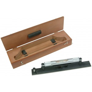 Precision Level with wood case, 12 Inch Long