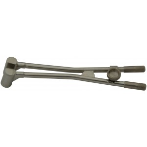 Delclos Mini-Ovoid Long Handle Stainless Steel Pivot Applicator, No Sterilization Tray