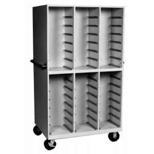 Double Sided Mobile Cabinet, 84 Trays Size, 12 1/4 Inch to 12 3/4 Inch