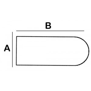 Rounded Rectangular Lead Block