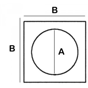 Divergent Hole in Square Lead Block