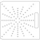 10 Inch Wide Varian CL4 1/2 inch thick Polycarbonate Tray 96 - 1/4 inch diameter holes with No Scribing