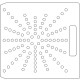 10 Inch Wide Varian CL4 3/8 inch thick Acrylic Tray 96 - 3/8 inch diameter holes with No Scribing