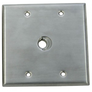 Wall Plate, Double, for Triax Cable Connector