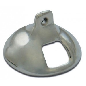 Silver-Plated Eye Shield, EXTRA LARGE, with Window
