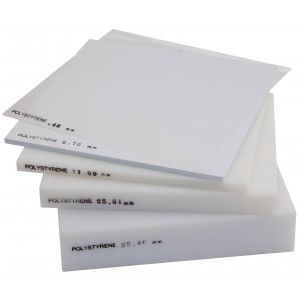 Polystyrene Sheet, White - 25mm Thick (1 Inch) x 25cm Square