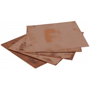 Copper Sheet, 0.010 Inch (0.25mm) Thick x 6 Inch Square