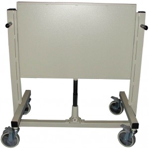 Adjustable Height Rolling Radiation Shield, for PET