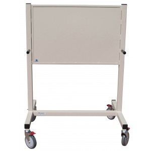 Rolling Radiation Shield, 1 Inch Thick Lead, 34 Inch W x 58 Inch H x 30 Inch D