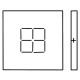 Scribing, 10cm square on Top, on 2 Sides
