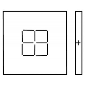 Scribing, 10cm square on Top, on 4 Sides