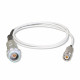 PTW M Type Female to Triax BNC-M Connector with 1 Meter Cable
