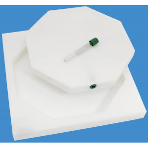 Blood Irradiation Phantom for 7 - 4 ml Vials and Farmer Chamber Cavity