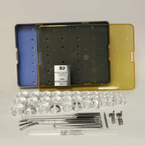 Delclos Uterine / Vaginal Type B Applicator Set with Sterilization Tray