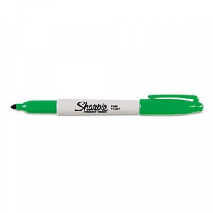 Skin and Film Marking Pen, Green, Package of 12