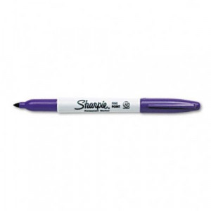 Skin and Film Marking Pen, Purple, Package of 12