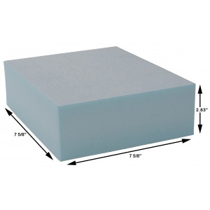 Styrofoam Blocks 2.83 x 7 5/8 x 7 5/8 Inch, 30 PSI, Box of 12