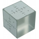 73mm Cube, Acrylic with Three 2mm Titanium Balls