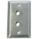 Wall Plate, Single, for 2 Triax Cable Connectors