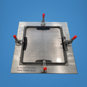 25x25 cm EBS Electron Frame Pouring Fixture for Varian MLC