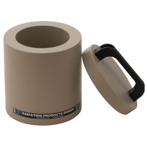 Lead Cylinder Container - 4.5" dia, 7" D Interior