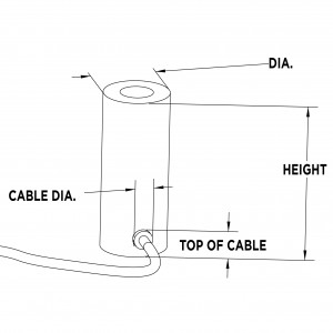 Well Counter Ring Shield - 1 or 2" Lead - Custom