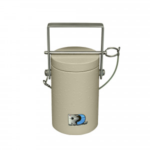 Rotund Lead Carrying Case 3/4 Inch Pb, Cavity 2 Inch Dia. x 4 Inch Deep