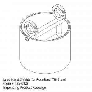 Lead Hand Shields for Rotational TBI Stand