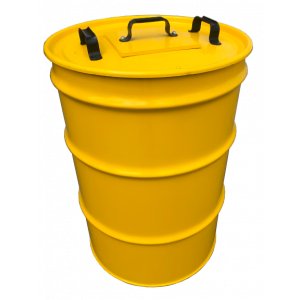 Lead-Lined Drum, 30gal, 1/4" Pb, Lift-off Top 