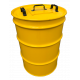 Lead-Lined Drum, 55gal, 1/4" Pb, Lift-off Top 