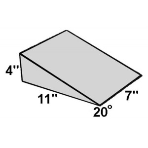 Covered Foam Wedge 20 Degree Angle