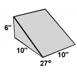 Covered Foam Wedge 27 Degree Angle