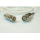 Triax BNC-M to Triax TNC-F/F Connector Adapter with 1m cable