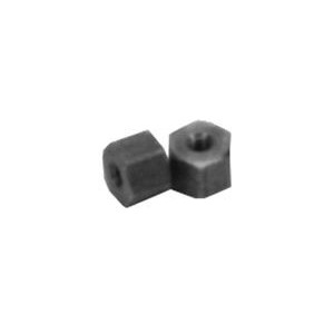 SS Thumb Nut 1/2 inch Hex x 1cm x 10-32 Threads (Package of 12)
