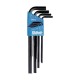 Metric Hex Key Set, Long Arm, 9 Piece