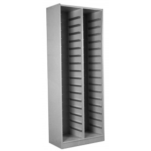 Block Storage Cabinet, 34 Trays Size, 9 3/4 Inch to 10 1/4 Inch