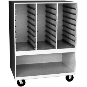 Double Deep Cabinet - 48 Trays (11 3/4" to 12 1/4" wide)