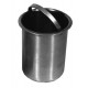 Stainless Steel Drop-in Container with Handle for Lead Shielded Cart