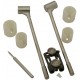 FSD Shielded Round Ovoid Long Handle, Bracket Pivot Applicator Set with Sterilization Tray