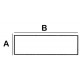 Rectangular Spinal Cord Lead Block 0.75cm W x 20.0cm L x 8cm High with 2 feet