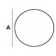 Round Lead Block 1.0cm diameter x 5cm High with foot