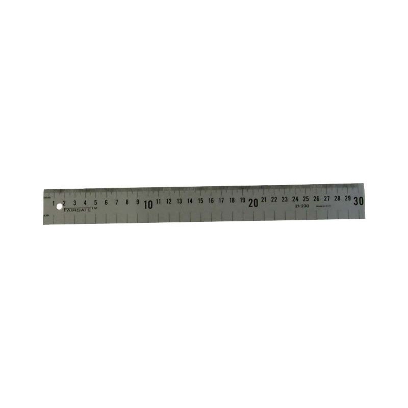 White Plastic Ruler, 2.9cm Wide x 20cm Long - Radiation Products Design,  Inc.