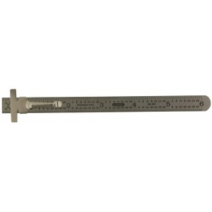 Stainless Steel Metal Flexible Ruler - 6 Inch - Pack Of 2 - Metal