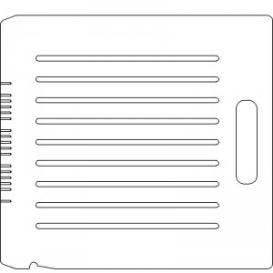 Siemens Screw Coding 1/4 inch thick Acrylic Tray 9 slots - 1/4 inch wide with No Scribing