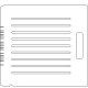 Siemens Screw Coding 1/4 inch thick Acrylic Tray 9 slots - 1/4 inch wide with No Scribing