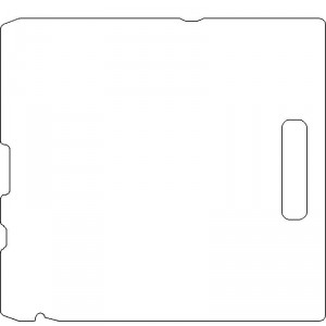 Siemens Screw and Digital Coding By-Pass 3/8 inch thick Polycarbonate Tray Blank with No Scribing